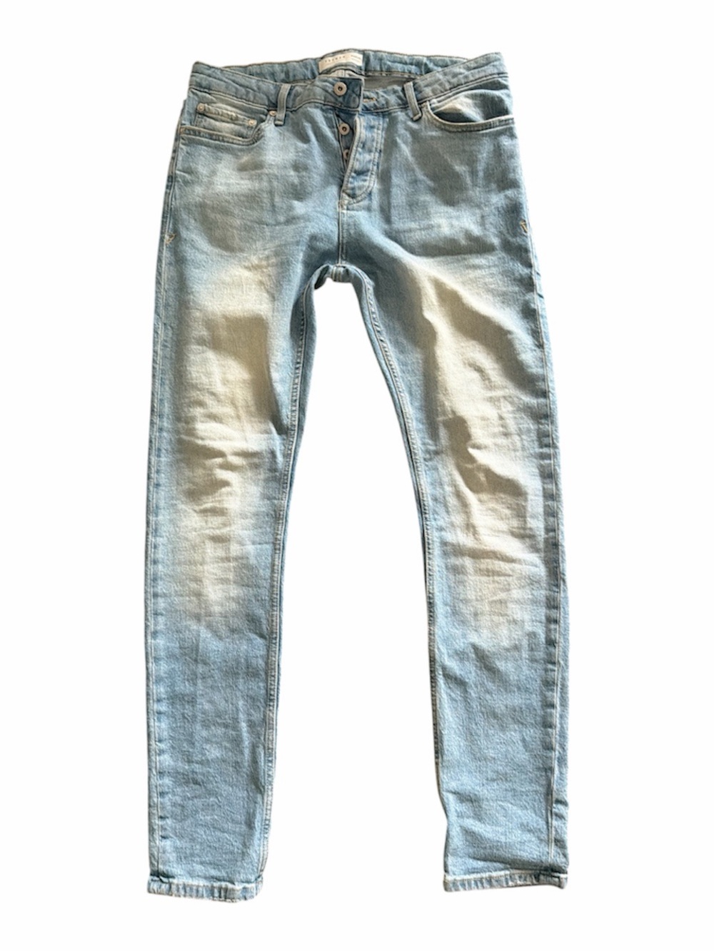 TopMan Light Wash Men’s Skinny Jeans - Blue